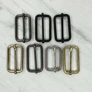 Multi Tone Slide Belt Buckle Set of 7